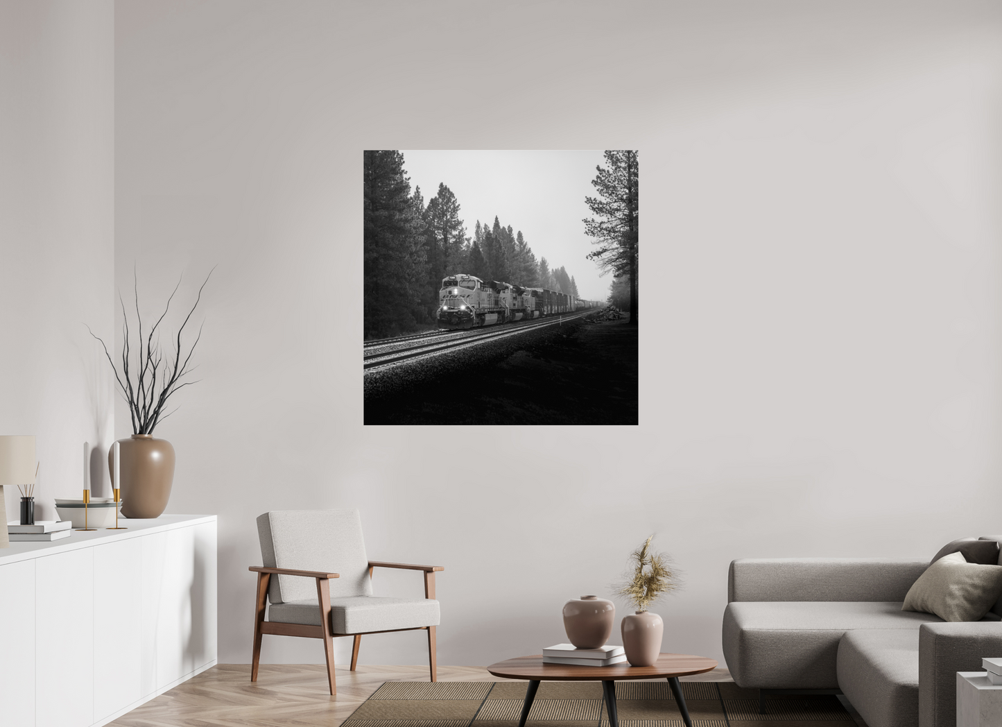 45 x 45″, Photo Print Under Acrylic Glass BNSF TBA
